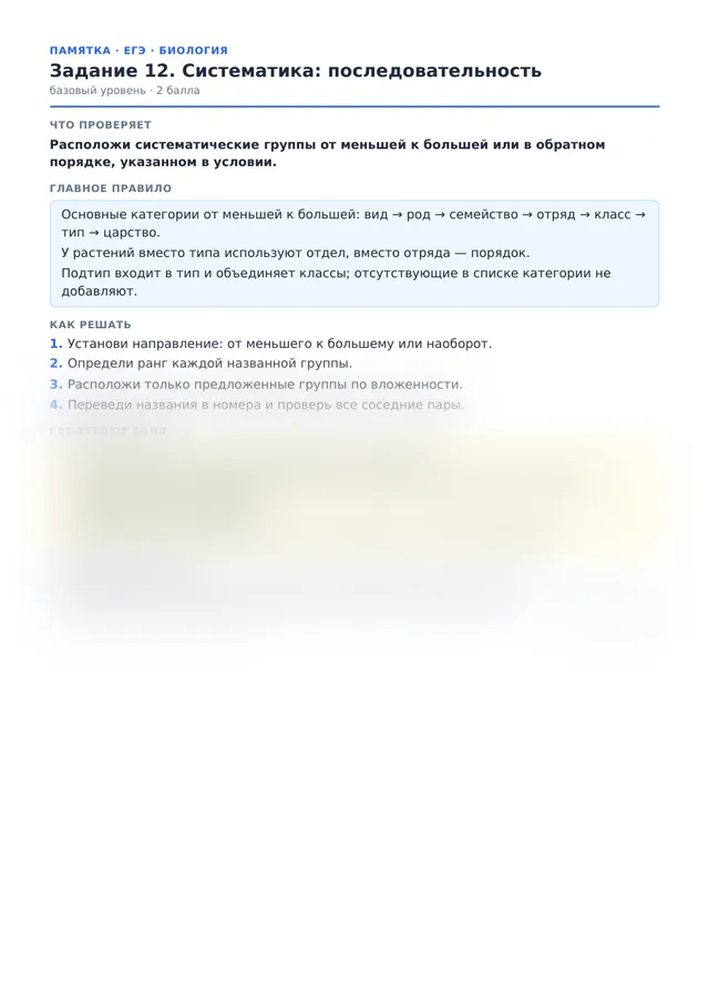 Начало памятки к заданию 12