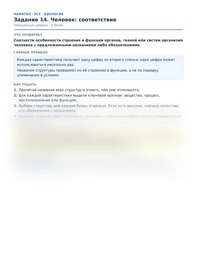Начало памятки к заданию 14
