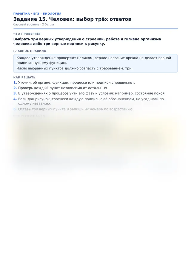 Начало памятки к заданию 15