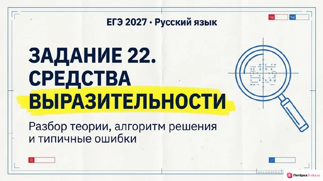 Слайд 1 презентации-разбора задания 22
