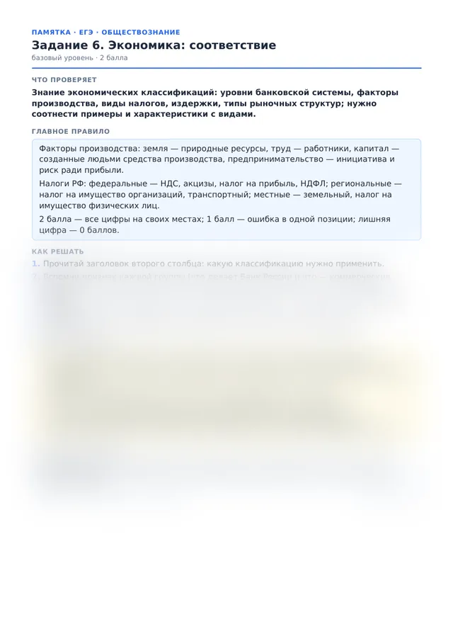 Начало памятки к заданию 6
