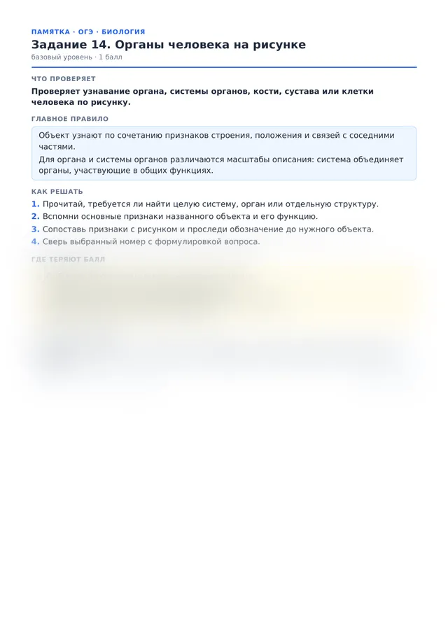 Начало памятки к заданию 14