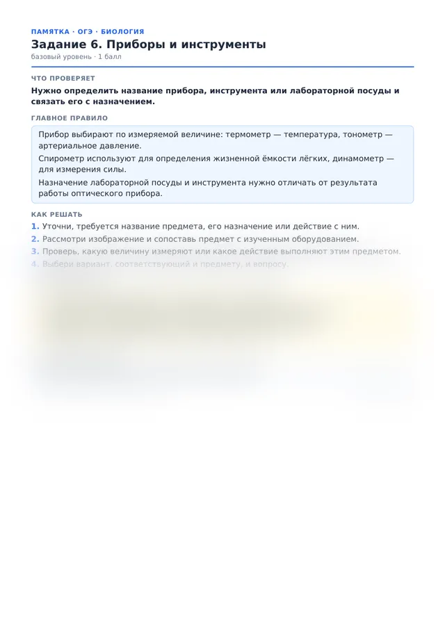 Начало памятки к заданию 6