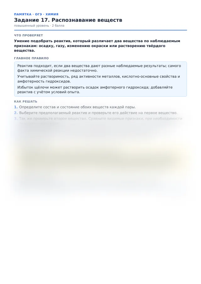 Начало памятки к заданию 17