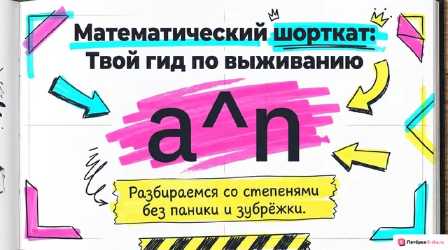 Обложка презентации к уроку «Степень с натуральным показателем»