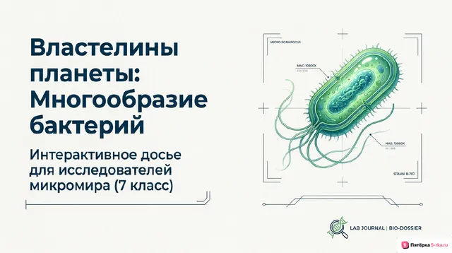 Обложка презентации к уроку «Многообразие бактерий»