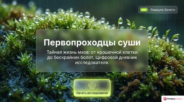 Обложка презентации к уроку «Моховидные или Мхи»