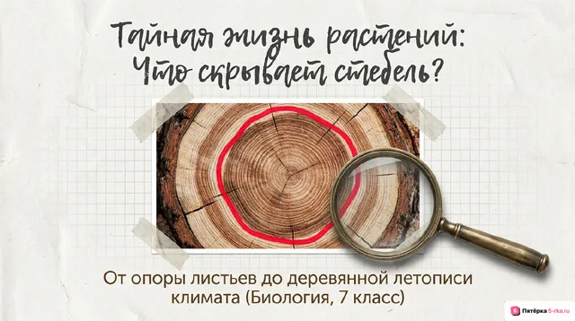 Обложка презентации к уроку «Морфология стебля»