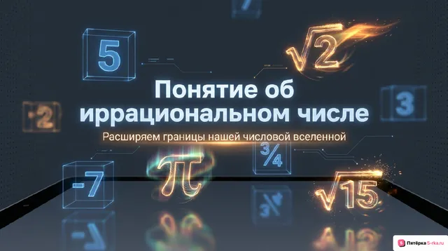 Обложка презентации к уроку «Понятие об иррациональном числе»