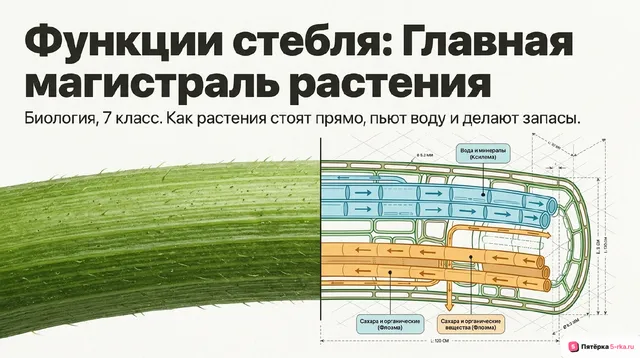 Обложка презентации к уроку «Функции стебля»