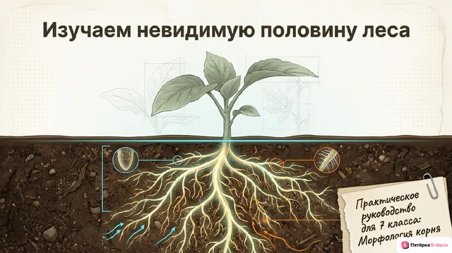 Обложка презентации к уроку «Морфология корня»