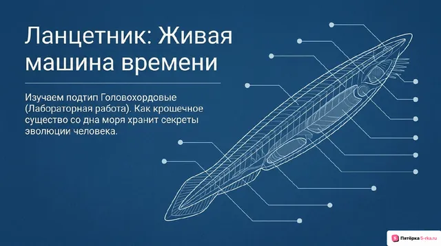 Обложка презентации к уроку «Подтип Головохордовые»