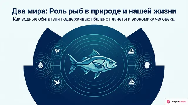 Обложка презентации к уроку «Роль рыб в природе и жизни человека»