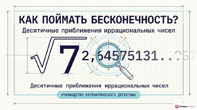 Обложка презентации к уроку «Десятичные приближения иррациональных чисел»