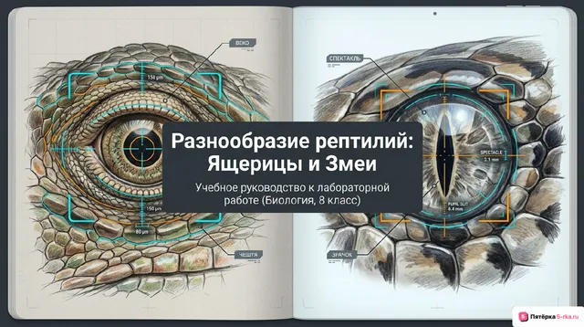 Обложка презентации к уроку «Разнообразие рептилий»