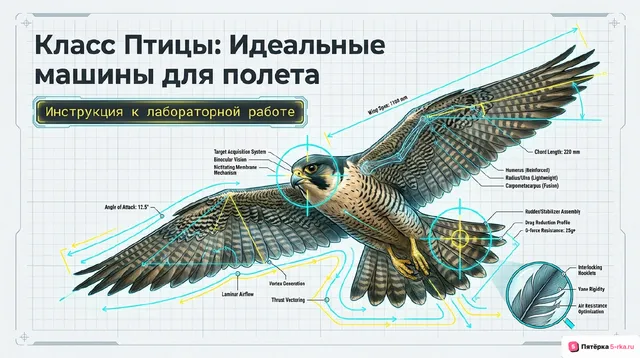 Обложка презентации к уроку «Общая характеристика птиц»