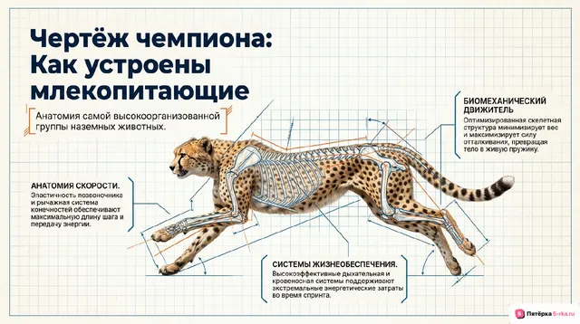 Обложка презентации к уроку «Организация и строение млекопитающих»