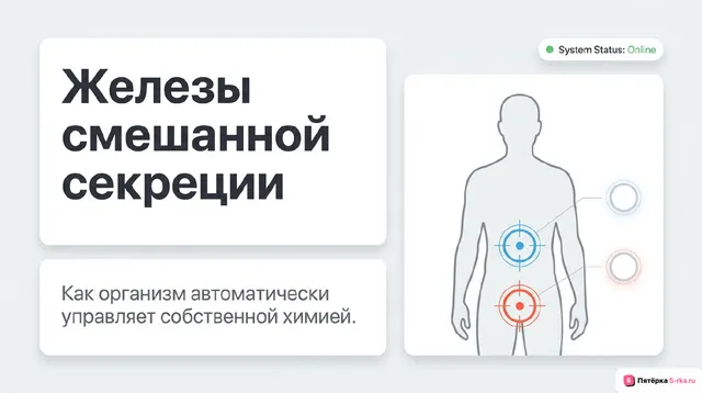 Обложка презентации к уроку «Железы смешанной секреции»