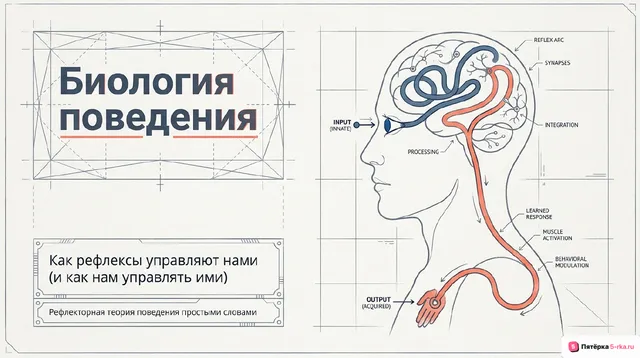 Обложка презентации к уроку «Рефлекторная теория поведения»