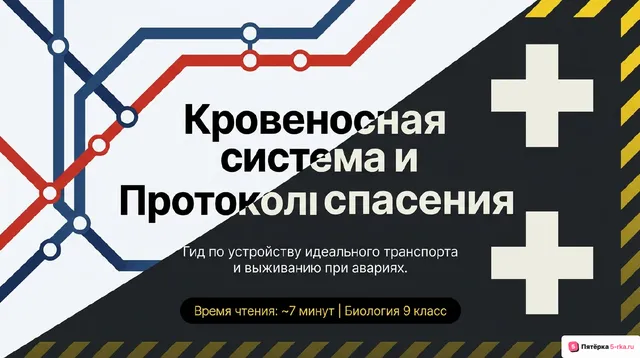 Обложка презентации к уроку «Круги кровообращения»