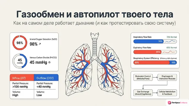 Обложка презентации к уроку «Газообмен и регуляция дыхания»