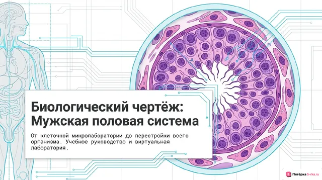 Обложка презентации к уроку «Мужская половая система»