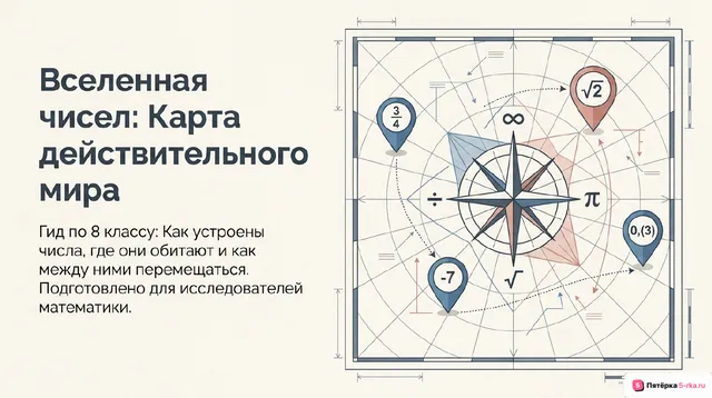 Обложка презентации к уроку «Действительные числа»