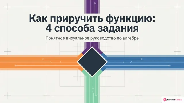 Обложка презентации к уроку «Способы задания функции»