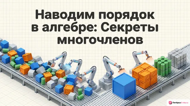 Обложка презентации к уроку «Многочлены»