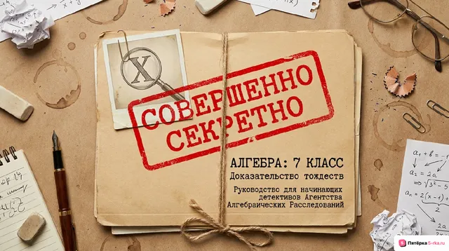 Обложка презентации к уроку «Доказательство тождеств»