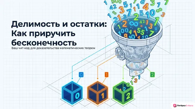 Обложка презентации к уроку «Делимость целых чисел»
