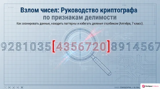 Обложка презентации к уроку «Признаки делимости на 2, 4, 8, 5, 3, 6, 9, 10, 11»