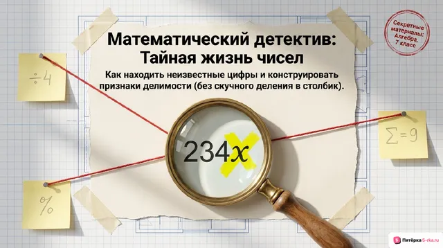 Обложка презентации к уроку «Признаки делимости на 2, 4, 8, 5, 3,6, 9, 10, 11»