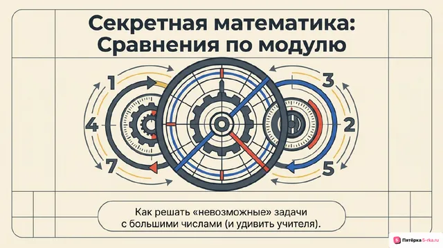 Обложка презентации к уроку «Сравнения целых чисел по модулю натурального числа»