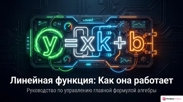 Обложка презентации к уроку «Линейная функция, её свойства»