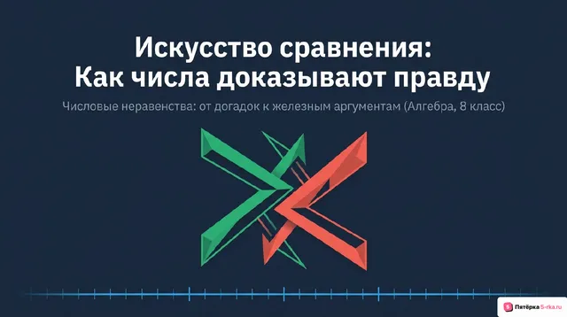 Обложка презентации к уроку «Числовые неравенства»