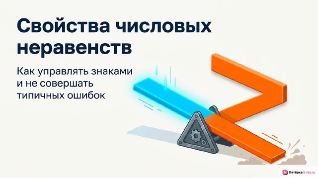 Обложка презентации к уроку «Свойства числовых неравенств»