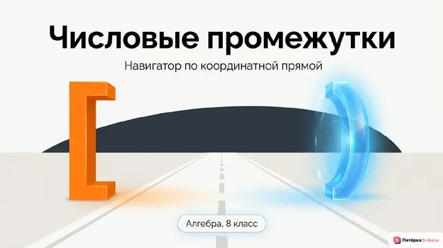 Обложка презентации к уроку «Числовые промежутки»