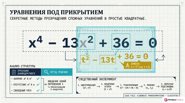 Обложка презентации к уроку «Уравнения, сводимые к линейным уравнениям или к квадратным уравнениям»