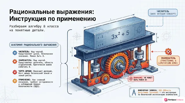 Обложка презентации к уроку «Рациональные выражения»