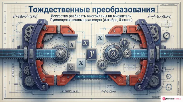 Обложка презентации к уроку «Тождественные преобразования рациональных выражений»