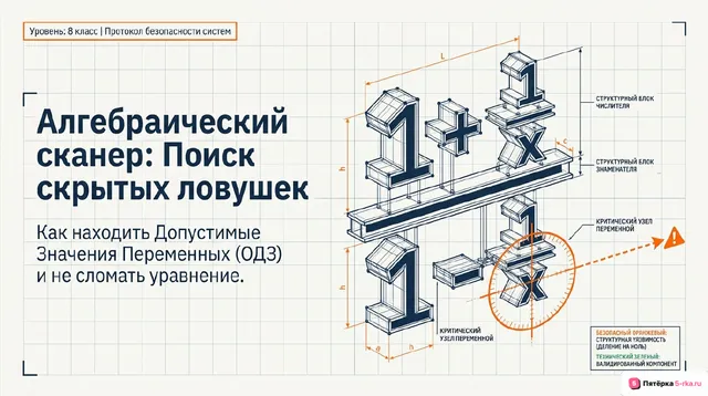 Обложка презентации к уроку «Алгебраическая дробь»