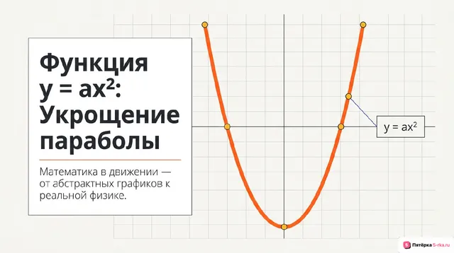 Обложка презентации к уроку «Функция y = x2 и её свойства»
