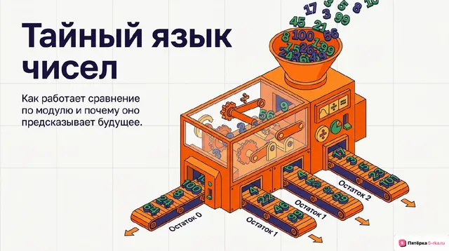 Обложка презентации к уроку «Сравнения целых чисел по модулю натурального числа»