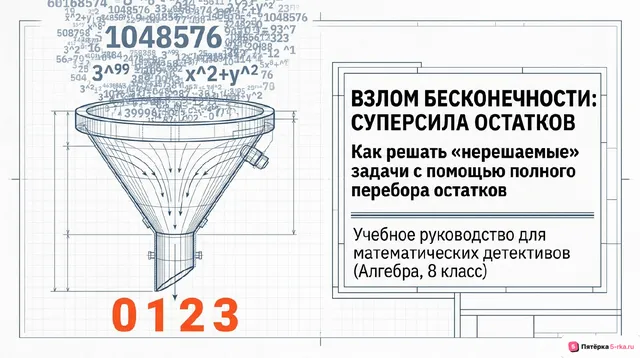 Обложка презентации к уроку «Остатки суммы и произведения по данному модулю»