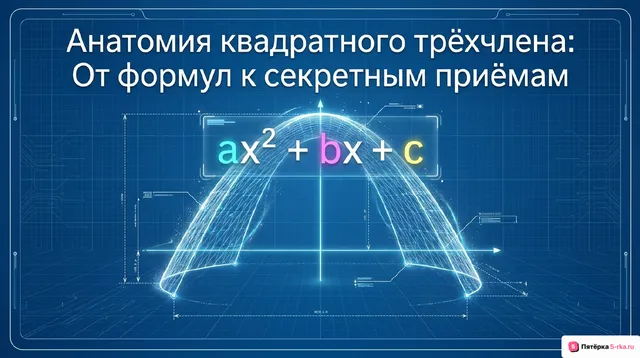 Обложка презентации к уроку «Квадратный трёхчлен»