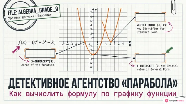 Обложка презентации к уроку «Положение графика квадратичной функции в зависимости от её коэффициентов»