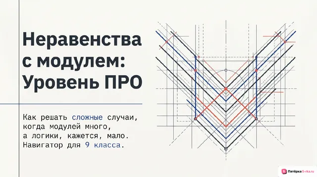 Обложка презентации к уроку «Неравенства, содержащие знак модуля»