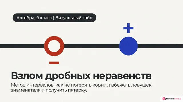 Обложка презентации к уроку «Решение дробно-рациональных уравнений и неравенств»