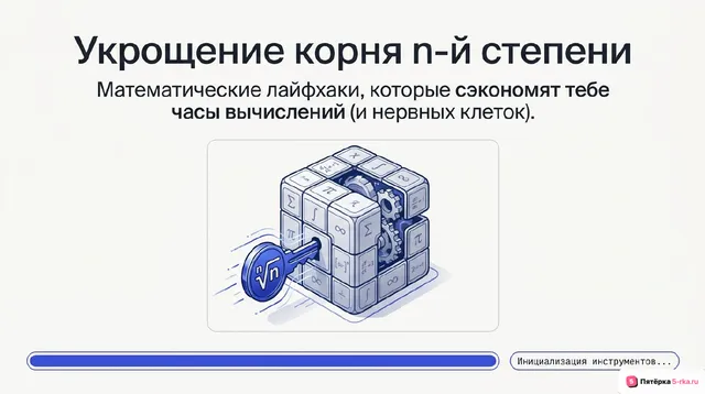 Обложка презентации к уроку «Корень n-й степени»